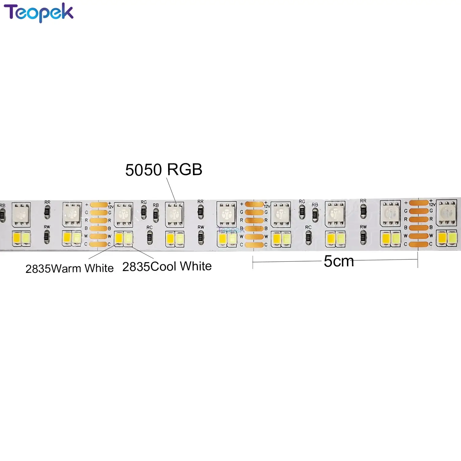 더블 행 5050 + 2835 RGBCCT Led 스트립 DC12V 180LED/m 5 메터/몫 rgbww LED 스트립 테이프 빛 침대 룸 거실