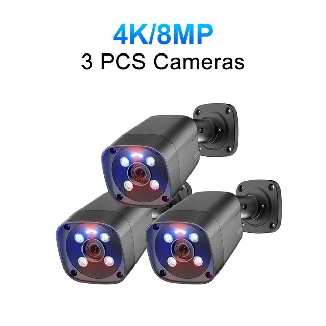 3pc 4K 8MP Camera