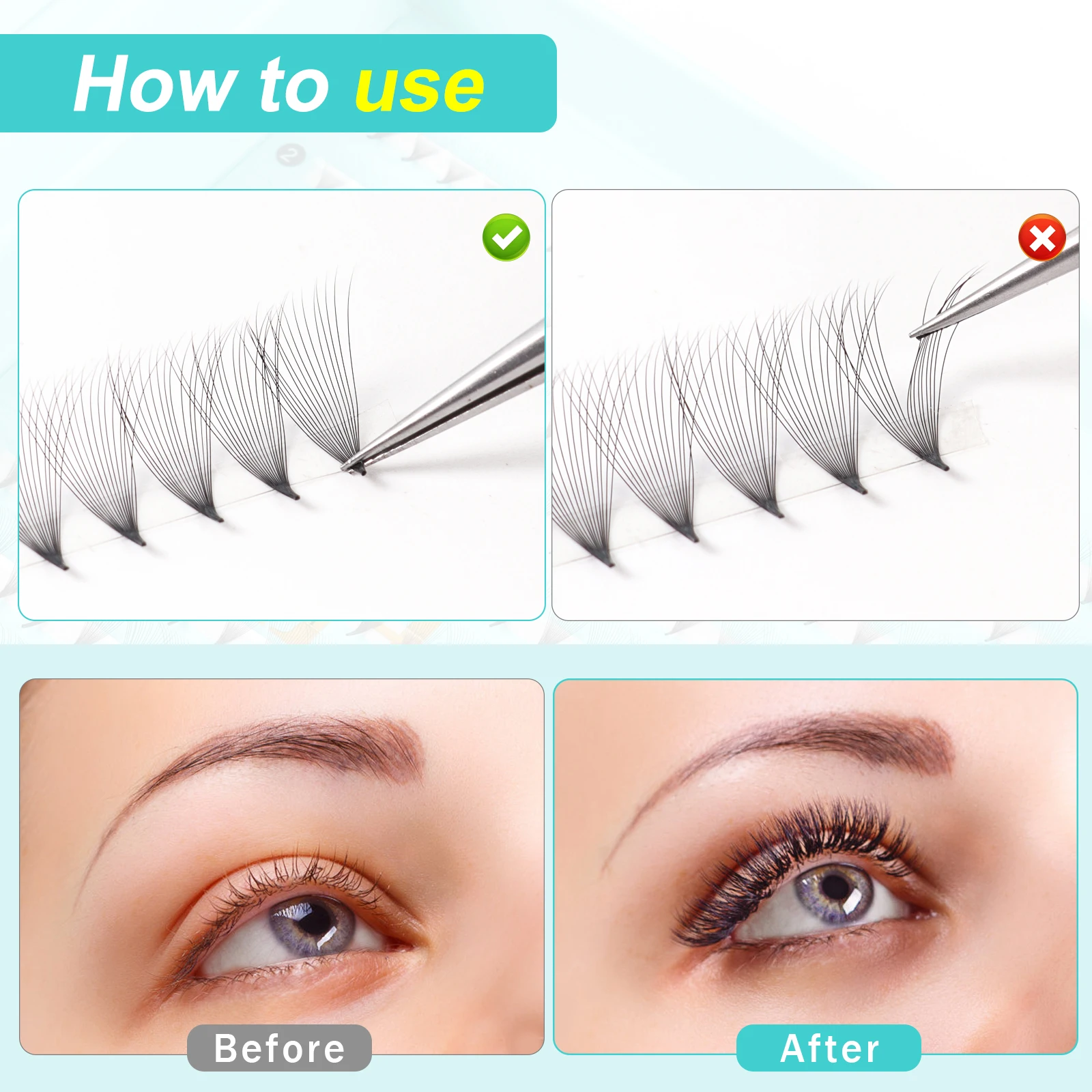 800 Fans 16D 0.03 Thin Roots Slim Base Premade Fans Lash Medium Stem Sharp Pointy Base Premade Volume Fans Eyelash Extensions