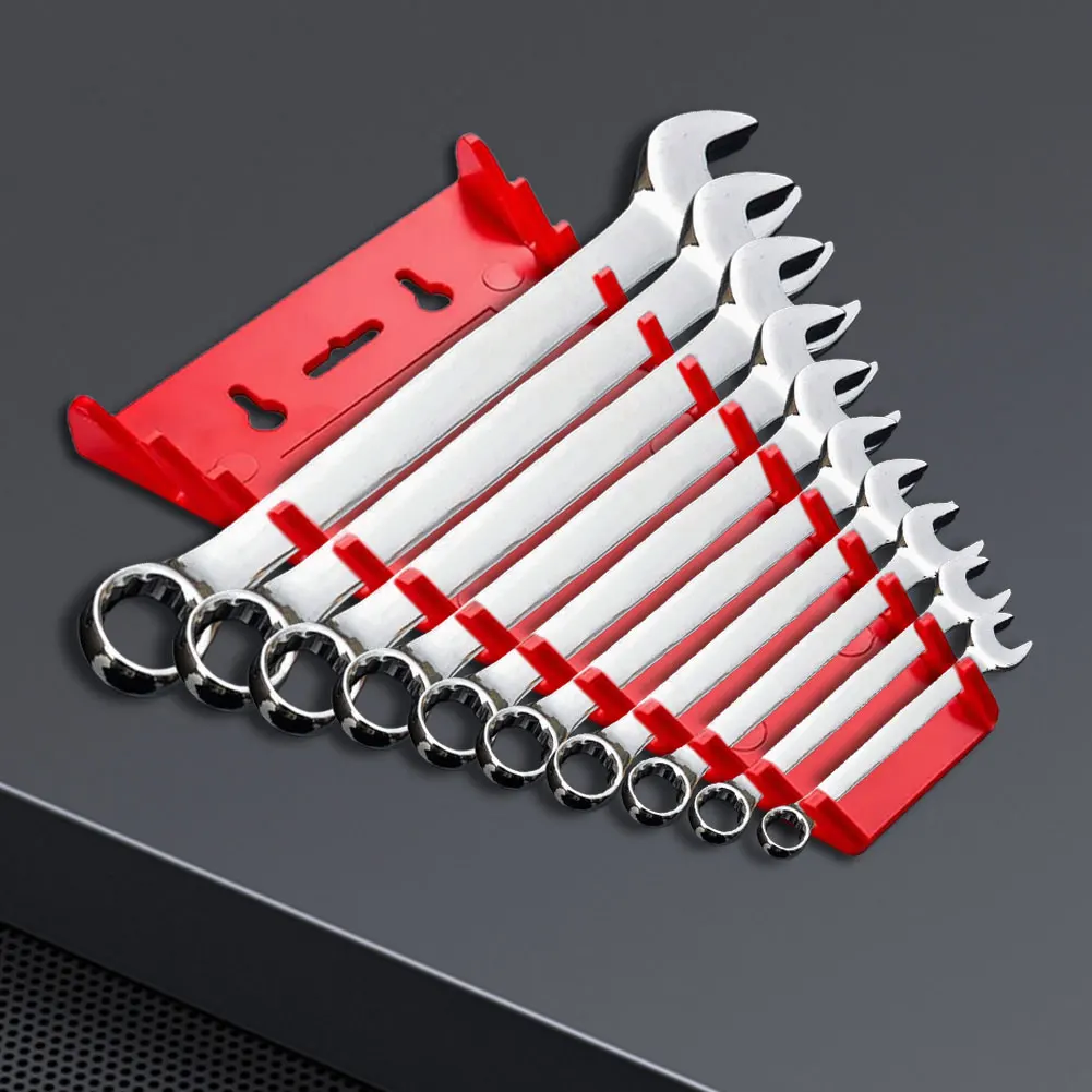 Magnetic Wrench Rack Organizer Wall Mounted Tray Sockets Storage Tools Rack Sorter Standard Spanner Holders Home Wrench Holder tool organizer wrench organizer wrench holder