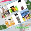 ✨ ‌6/12/24PCS Bulk Empty Plastic Reusable Juice /Water Bottles as Smoothie Bottles for Sensory Crafts and Calming Bottles 400m 5