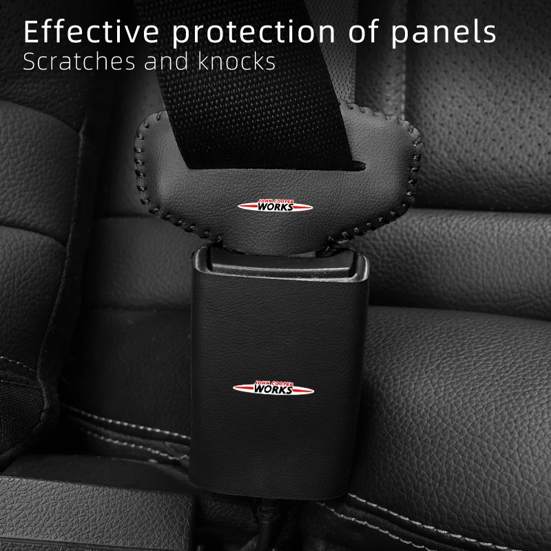Anti Scratch Car Seat Belt Clip Protector Seatbelt Buckle Lock Cover For MINI WORKS Cooper F55 F56 R60 R59 R58 R57 R56 R55 R53
