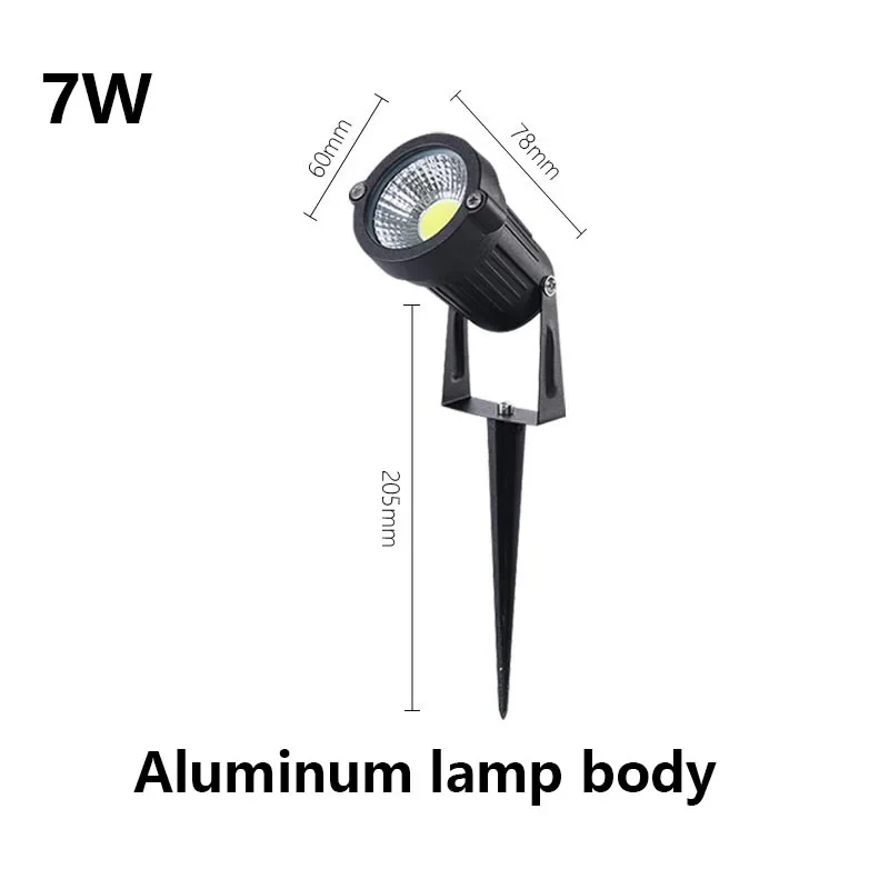 Description Picture 2 of itemLED IP65 Waterprof Lawn Lamp 220V110V24V Warm white 7W10W12W Landscape Spike Path Spotlights Christmas Home Garden Decorations
