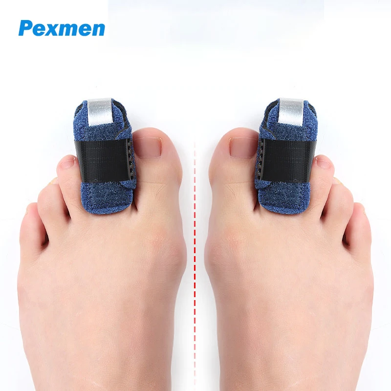 Pexmen Toe Splint Toe Wrap Protector for Hammertoe Bent Claw and Crooked Toe to Align and Support Toes Foot Care Tool