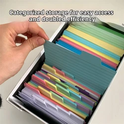 Vibrant Multi - Color Tabbed Index Labels - 50 - Pack, Double - Sided Writable, Thick and Durable (3pack - 150 sheets)