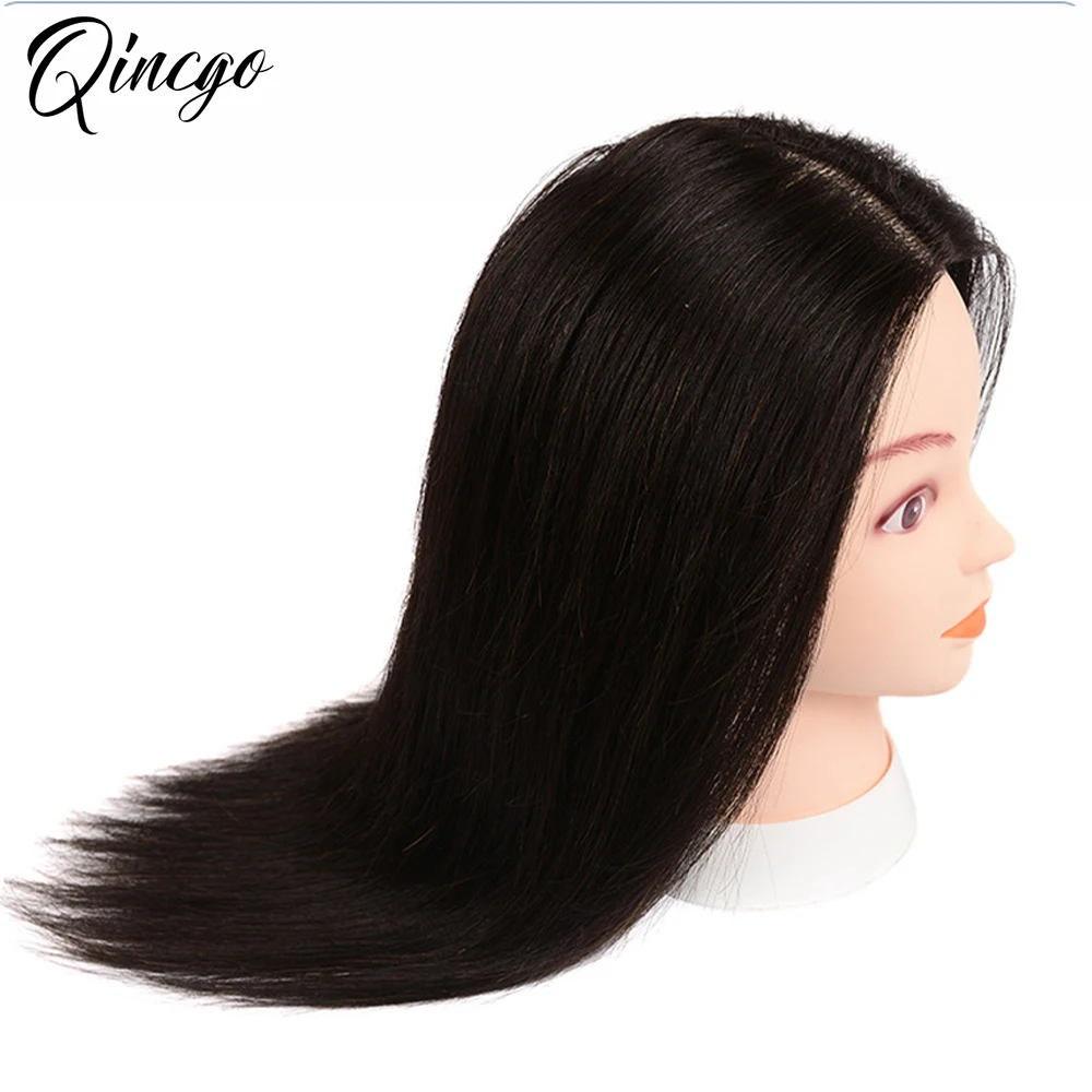 Training Mannequin Heads Doll Head With Synthetic Hair Silicone Mannequins  For Professional Hair Styling Hairdresser For Hairsty