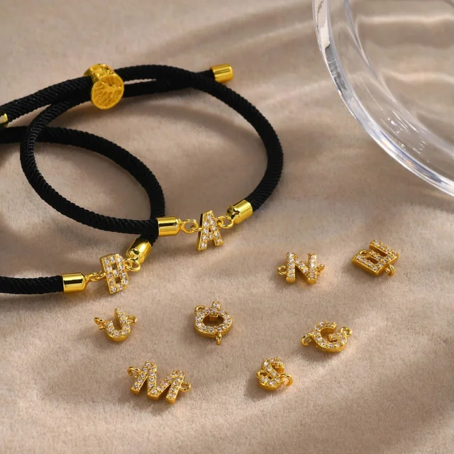 95601-0feafa.jpg Bracelet à maillons avec lettres en forme de cœur pour femmes, classique, chaîne en corde avec lettres A-Z, bijoux quotidiens, cadeaux