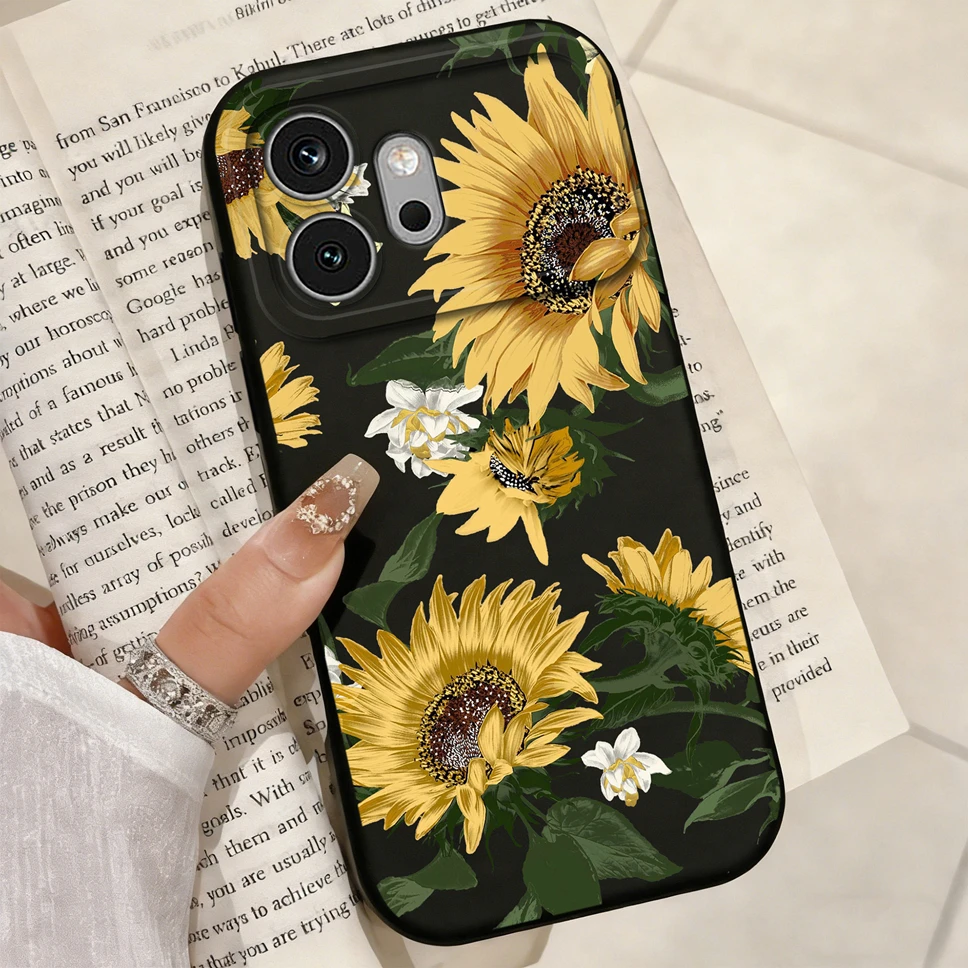 Multicolor Hearts Print Liquid Silicone Soft Shockproof Protective Phone Case