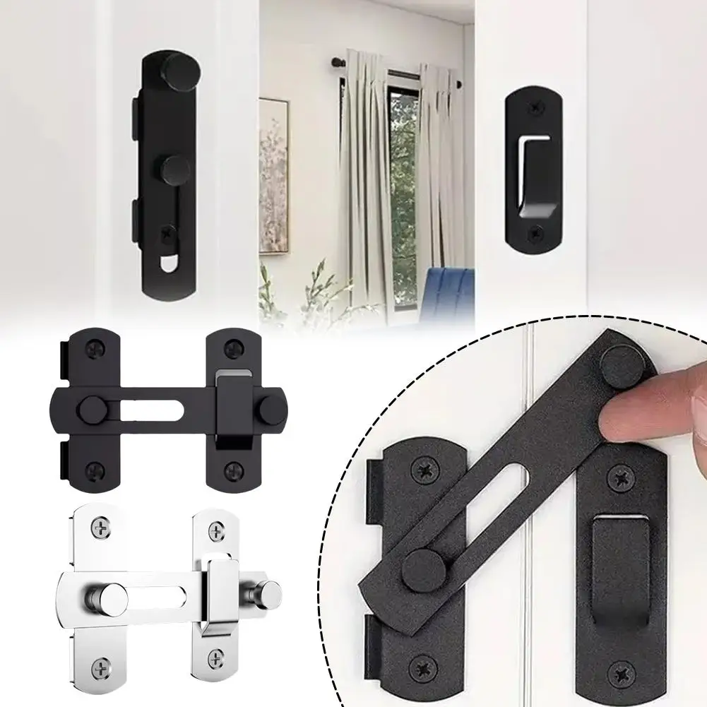 180 Degree Steel Sliding Barn Door Latch for Barns Sheds and Gates-High Quality Hardware Lock K6E6