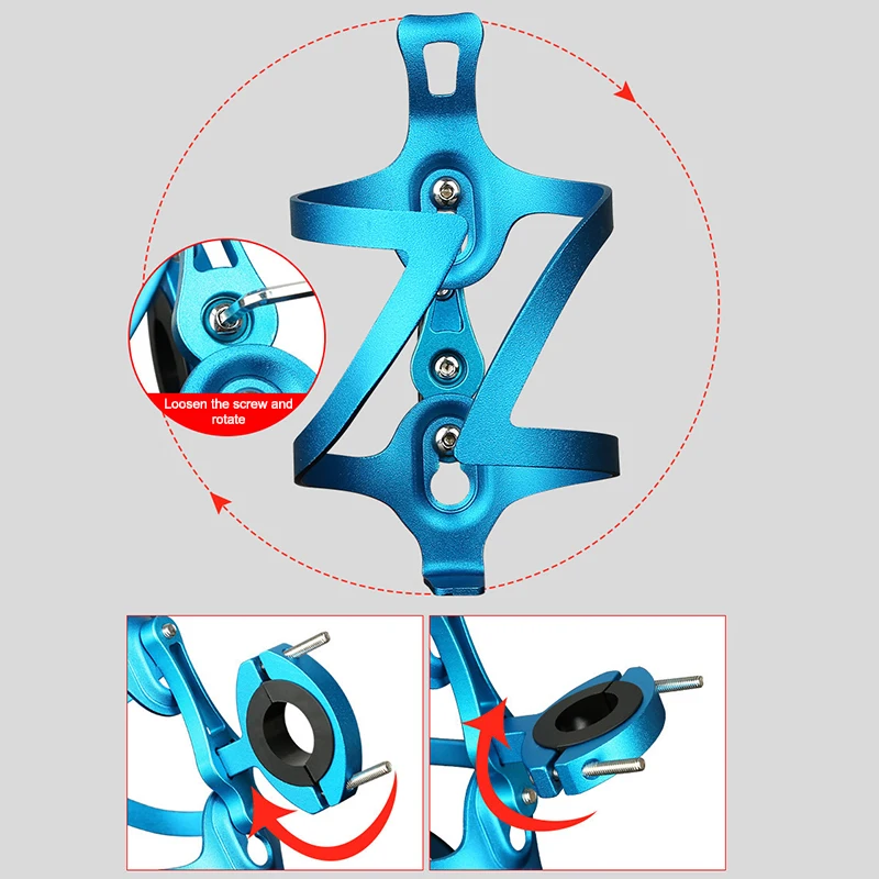 Bicycle Bottle Cage Mount Adapter Adjustable MTB Road Bike Water Bottle Clip Holder Clamp Handlebar Bracket Cycling Accessories