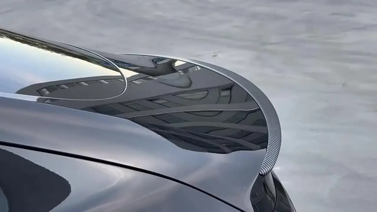 Alerón (spoiler) Trasero De Maletero Para Tesla Model 3 (2017-2023) – ABS Negro Mate, Fácil Instalación Sin Taladrar
