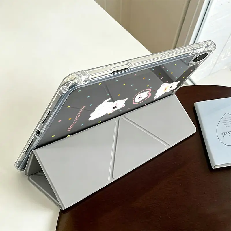 Tri-Fold Tablet Case with Pencil Holder