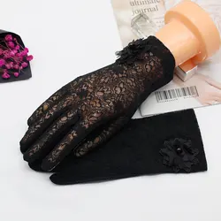 Spring Summer Sun Protection Gloves for Women Summer UV Protection Lace Untra Thin Touch Screen Driving Cycling Sexy Gloves