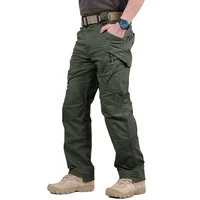 Men's Tactical Cargo Pants Classic Outdoor Hiking Trekking Men Tactical Joggers Pants Military Multi Pocket Trousers 4