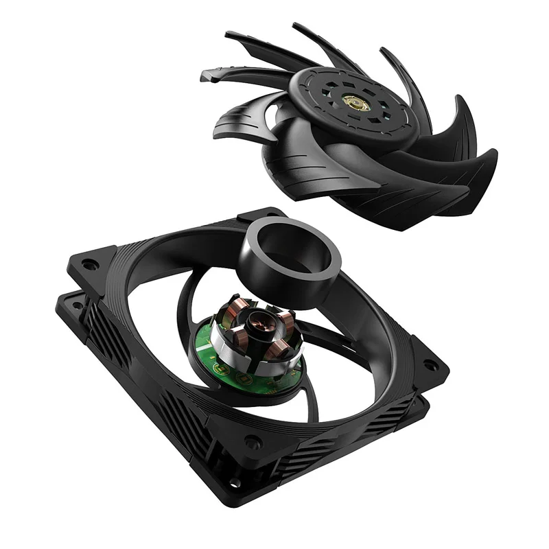 Teucer-ventilador do Sistema de Refrigeração da Caixa do Computador Sfdb pc Gamer Silencioso Ventilador Refrigerador 2150rpm 4pin Pwm 12cm 120 mm T30 - Imagem 6