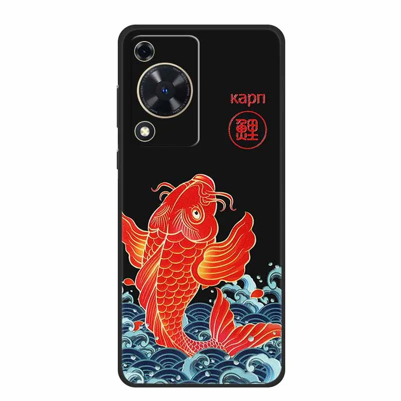Embossed 3D Shockproof Silicone Phone Case - Soft Protective Cover