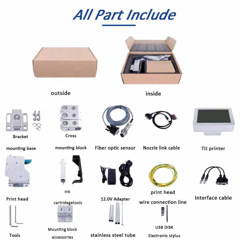 DC190T Automatic Online Thermal Inkjet Printer Industrial TIJ Printer Batch Numb