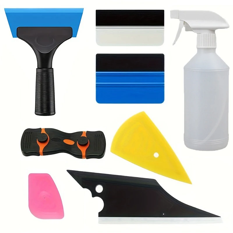 Car Window Tint Application Tools Kit Glass Protective Film Installing Tool Film Squeegee Auto Vinyl Wrap Installation Kit vinyl squeegee window tinting squeegee automotive film tools window tint squeegee