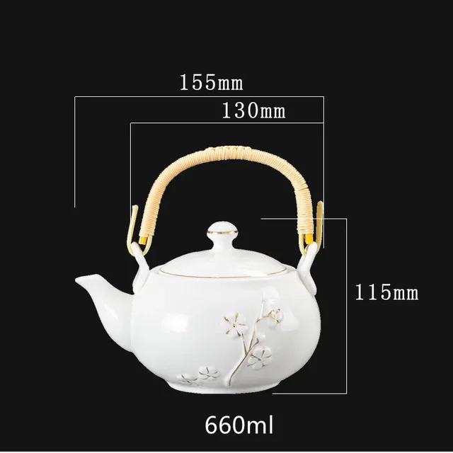 Painted Ceramic Teapot 6