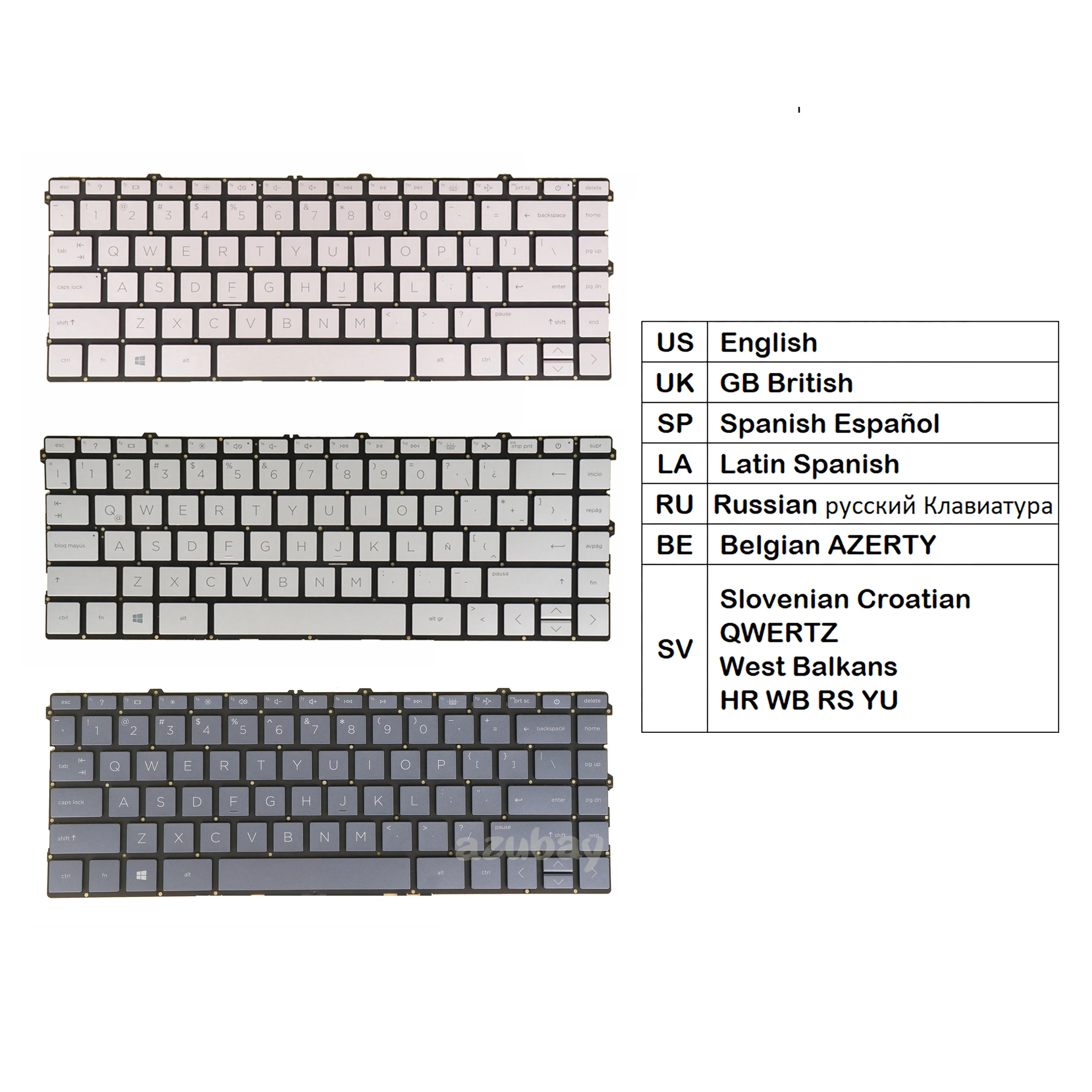 Teclado Portátil Retroiluminado para hp Pavilion Pavilion 14-ec 14-ec0000 14-ec1000 la Espanhol Belga Azerty Austríaco Checo Reino Unido Eua