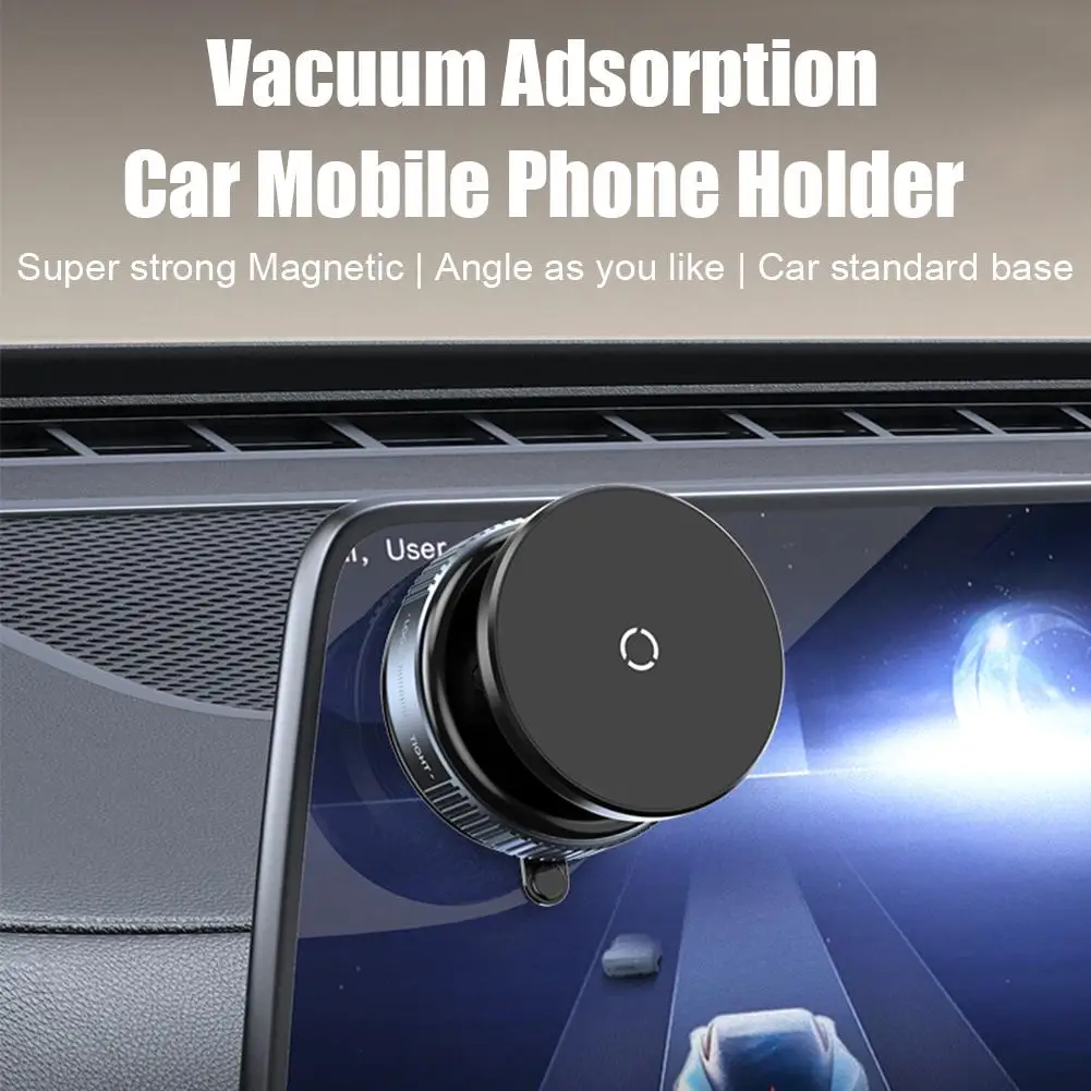 Magnetic Car Phone Holder Vacuum Suction Cup Stable Bracket