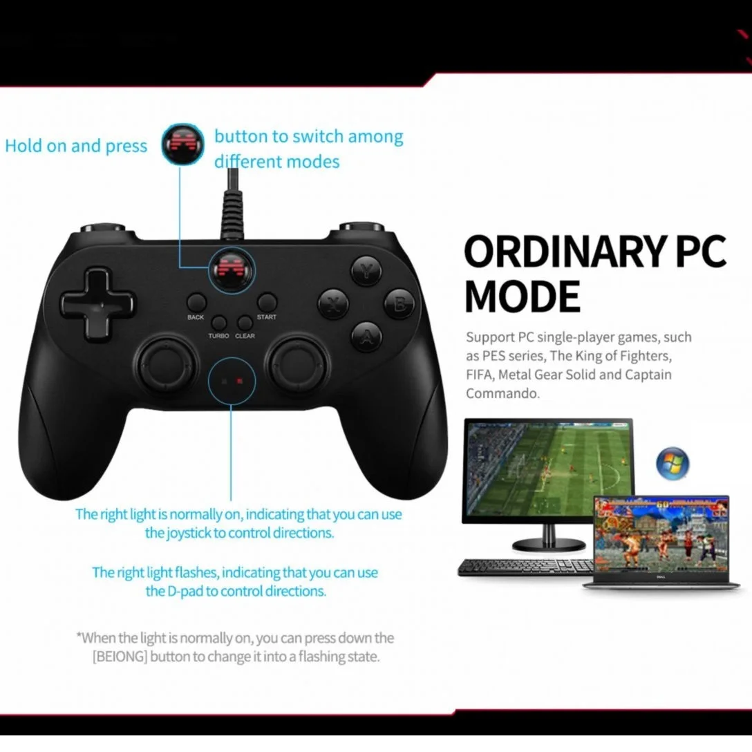 Beitong Bat Computer Game Controller Gamepad game joystick for USB wired  and wireless TV  Nba2k2020 Live Football Double Steam