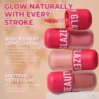 BEAUTY GLAZED – sérum blush 5 couleurs, longue durée, imperméable, teinte naturelle pour les joues, crème mate pour le visage, maquillage, cosmétiques 4