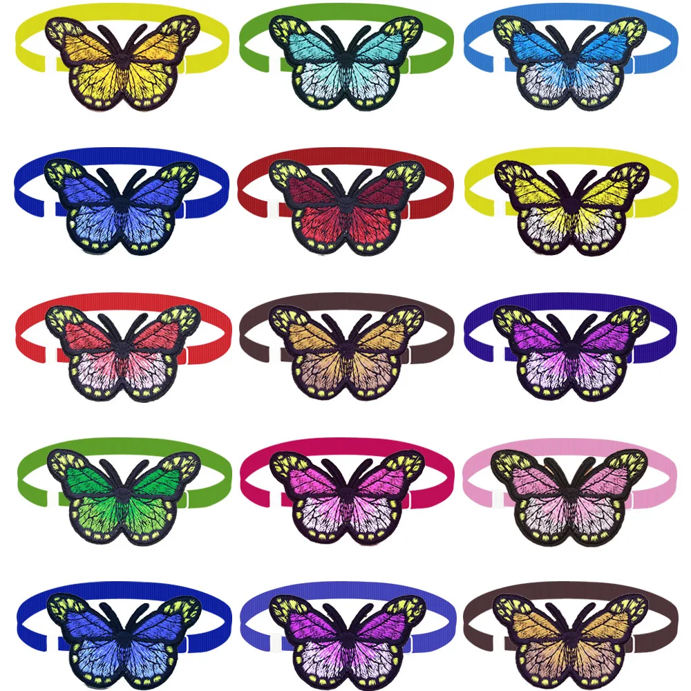 

50/100pcs Butterfly Style Dog Bow Ties Adjustable Collar for Small Dog Pet Cat Dog Grooming Accessories Pet Products