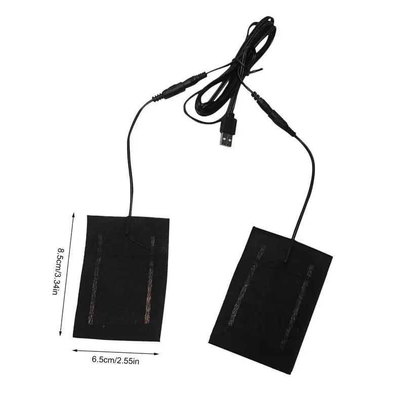 2 in1 Electric USB Gloves Heater Heated Gloves 5V Carbon Fiber Cloth USB Heated Pad heated gloves pad