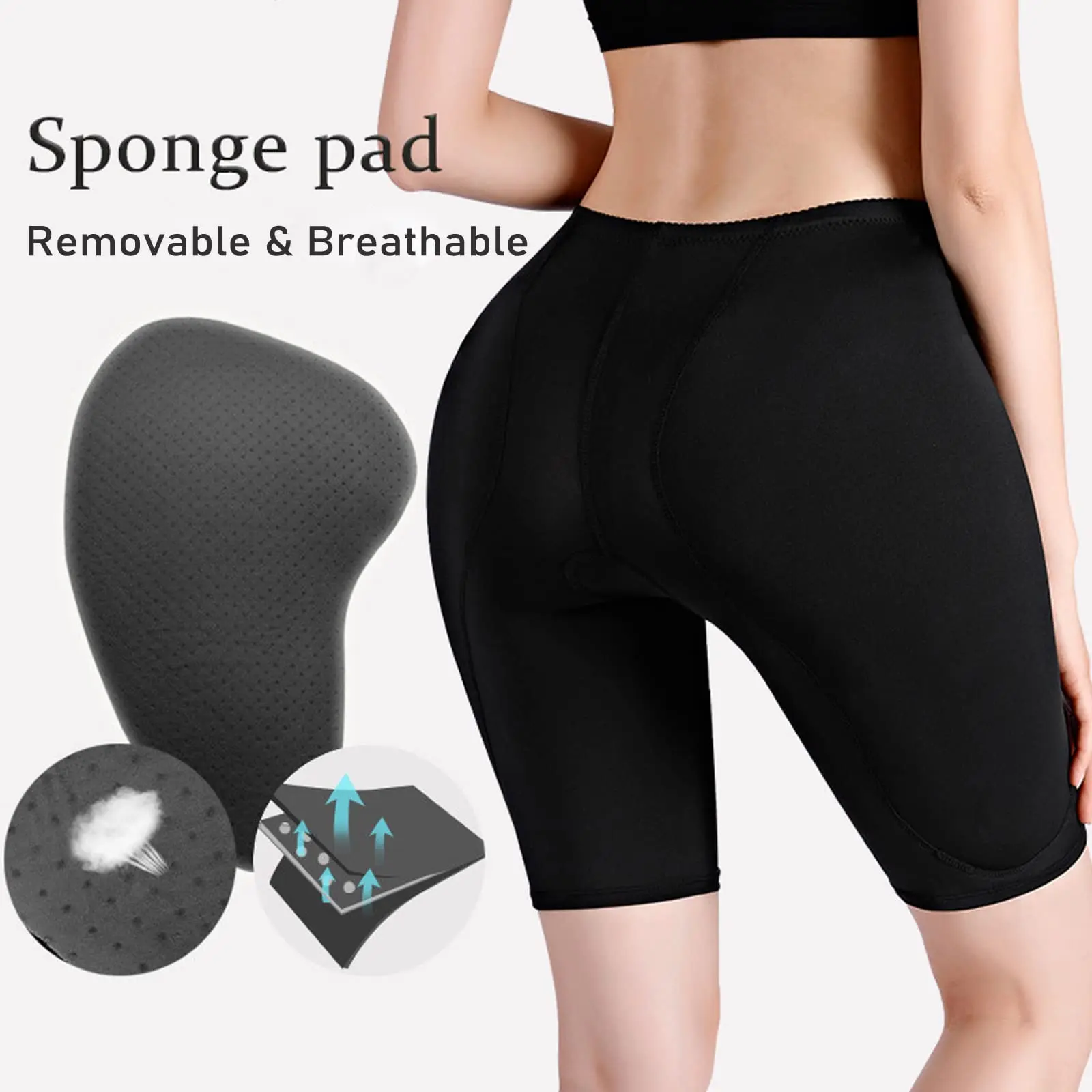 Butt Pads for Bigger Butt Hip Pads Hip Enhancer Upgraded Sponge Padded Butt Lifter Panties BBL Shapewear Tummy Control for Women spanx shorts