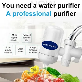 Tap Water Filter Washable Replacement Kitchen Faucet Long Lasting Filtro Water Purifier Tap Filter Chlorine