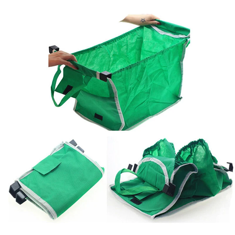 Torba na zakupy w supermarkecie Ekologiczna torba na kółkach Zagęścić torby na wózki Torebki o dużej pojemności Składana torba na wózek dla kobiet wielokrotnego użytku
