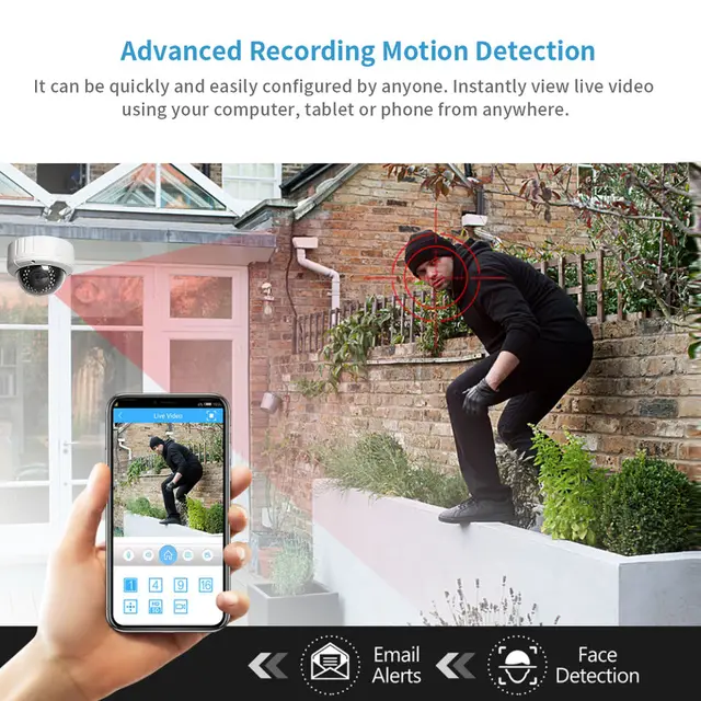 Loosafe HD 8 Channel Camera 8MP Ip POE NVR Smart Security Camera CCTV System Dome Video Surveillance Kit - Image 3