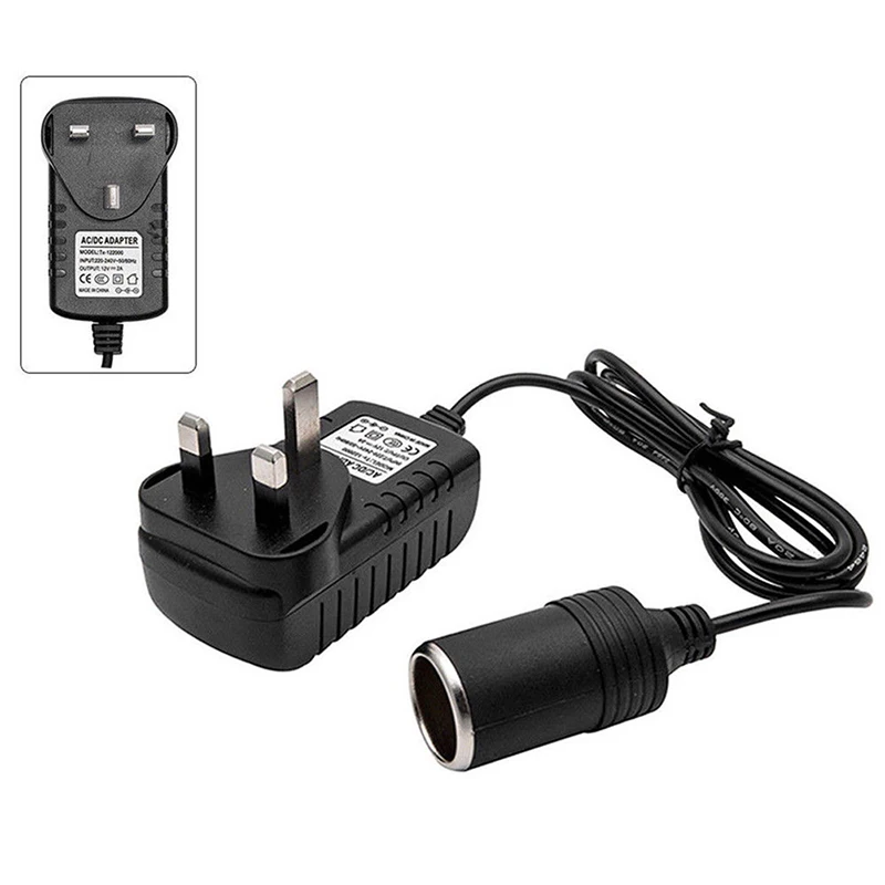 Cigarette Lighter Adapter 1Pc Universal 220V to 12V 50hz Portable Car Cigarette Lighter Socket Adapter Converter Parts US/EU/UK