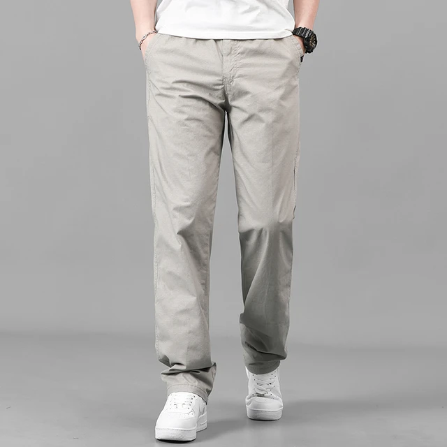 Men Casuals Cotton Loose Cargo Pants Men Streetwear Fashion