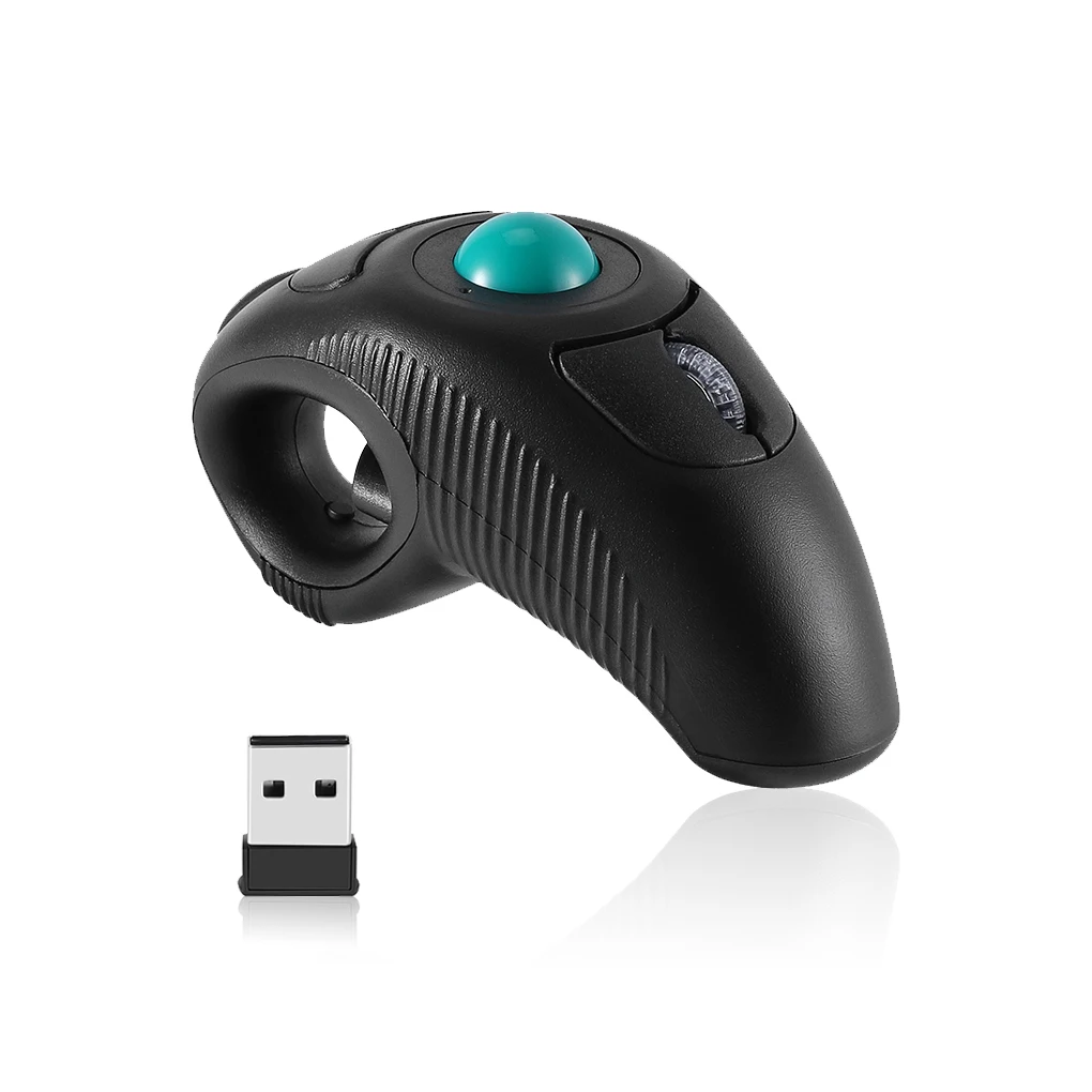 Mouse Ergonômico sem Fio com Ponteiro Track Ball Mice Casa Sala de Reuniões Desktop pc Acessórios Trabalhando 2.4g 1000dpi - Imagem 6