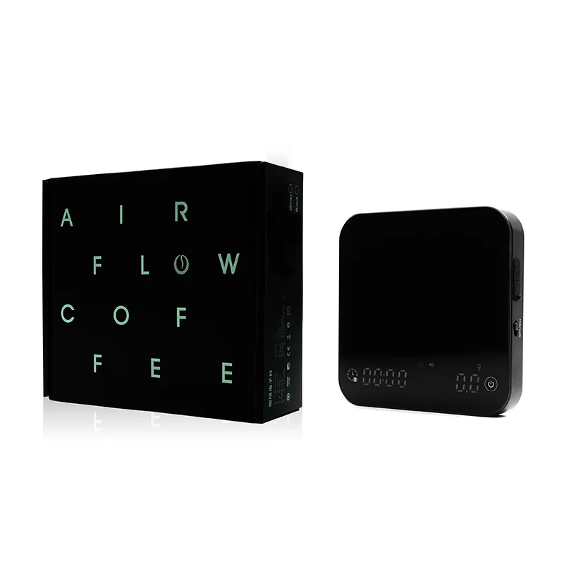 AIRFLOW 고정밀 스마트 전자 커피 체중계 주방 체중계 측정 도구 및 저울 에스프레소 홈 바리스타 도구, 2kg/0.1g