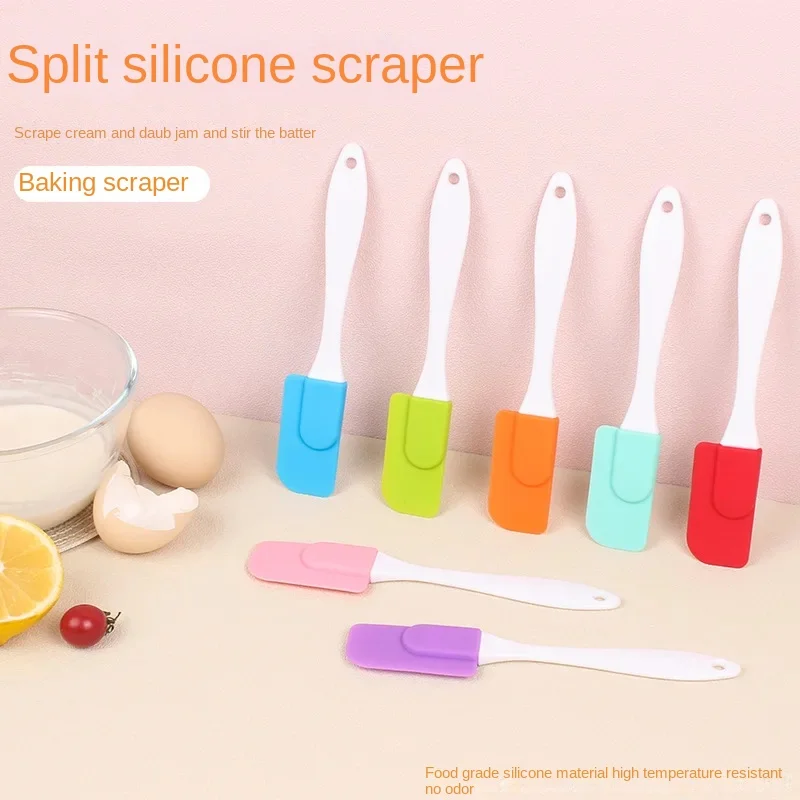 Small Silicone Split Spatula Jam Spread Spatula Cream Butter Cake Baking Tool Kitchen Accessories cream spatula