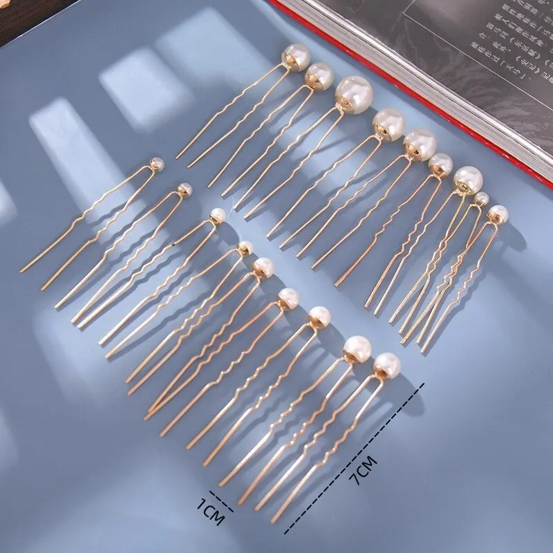 Metal Hair Accessories Hair Accessories 18pcs Gold Hairpin Ancient Wind