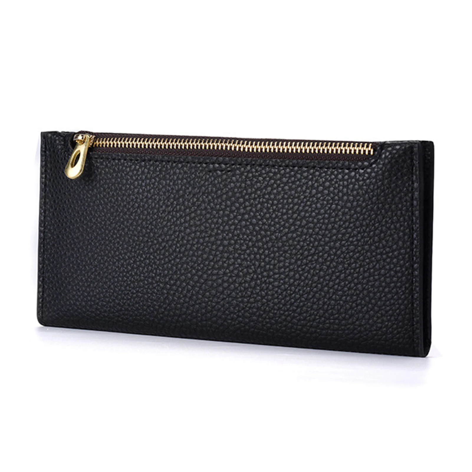 Stylish Snaps Zipper Long Wallet Clip Portable Lightweight Card Sleeve Money Storage Supplies