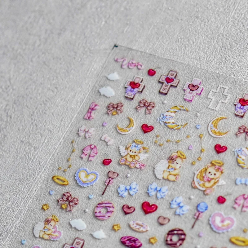 

Thin Tough Nail Stickers Popular Japanese Cute Nail Stickers Rabbit Little Red Riding Hood Nail Ornament