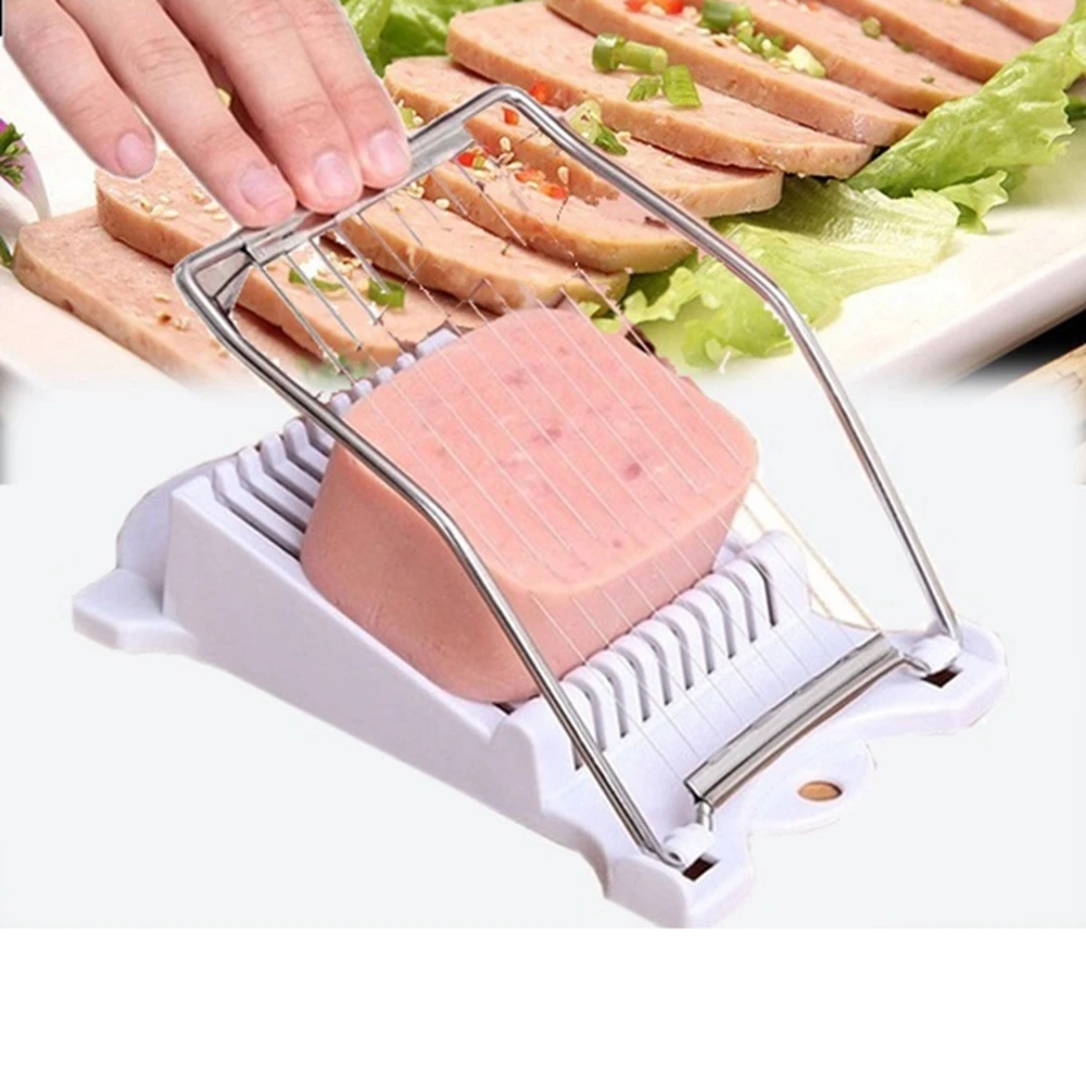 

Steel Cheese Lunch Meat Wire Cutting Tool Fruit Home Kitchen Gadgets Luncheon Meat Slicer Manual Slicer Ham Cutter
