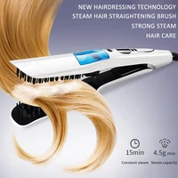 Professional fast heating electric hair straightener Multi-functional dry and wet steam straightener PTC heating hair straighten 1