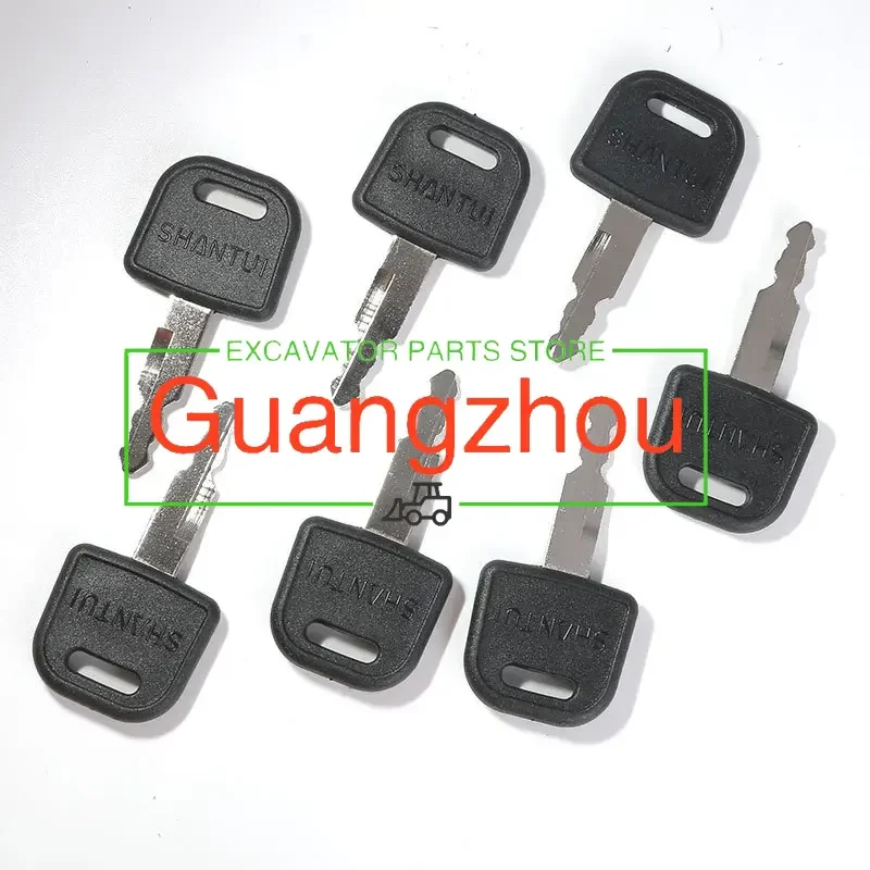 Excavator Ignition Key 10PCS/5PCS/1PC For SHANTUI SE60 75 135 215 245-9 Excavator Supplies