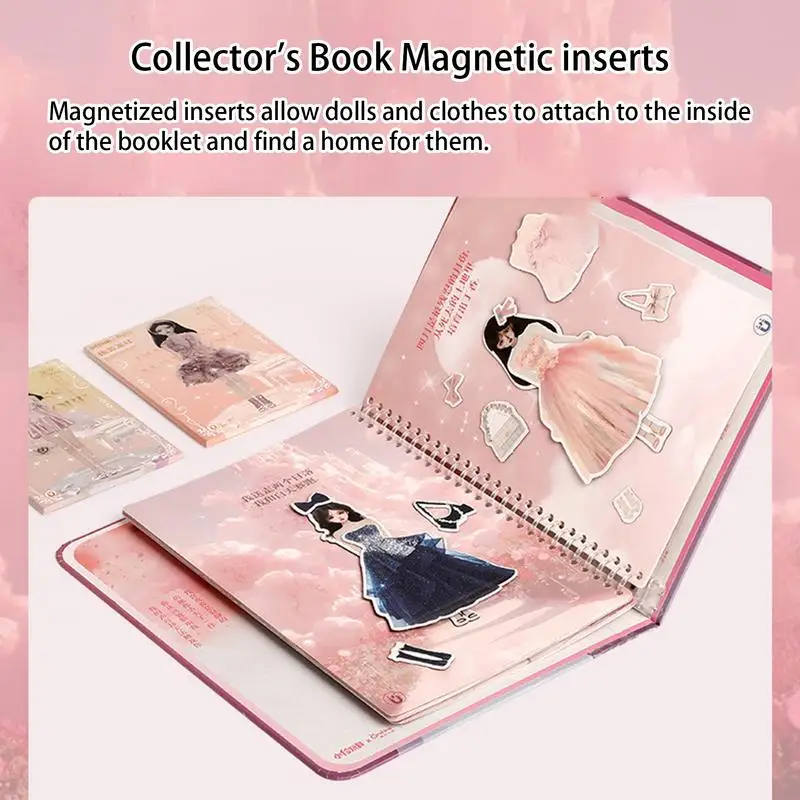 Creative Magnetic Dress Up Dolls Stickers Pretend Play Playset Travel Toys Magnet Stickers Dolls Play Set DIY Princess Dress Up
