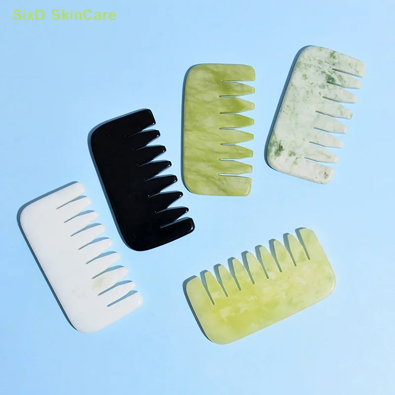 Description Picture 5 of itemJade Massage Comb Head Massager Hair Brush Gua Sha Board Stone Body Massage Brush Scalp Massager Meridian Comb Hair Treatment