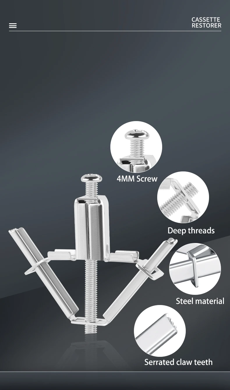 Description Picture 4 of item2/6/10pcs 86/118 Universal Cassette Repairer Dark Box Screw Plug Switch Steel Socket Fixed Wall Replace Electrician Support Rod