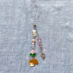 Chihiro & Haku Beaded Couple's Phone Charm (PINK)