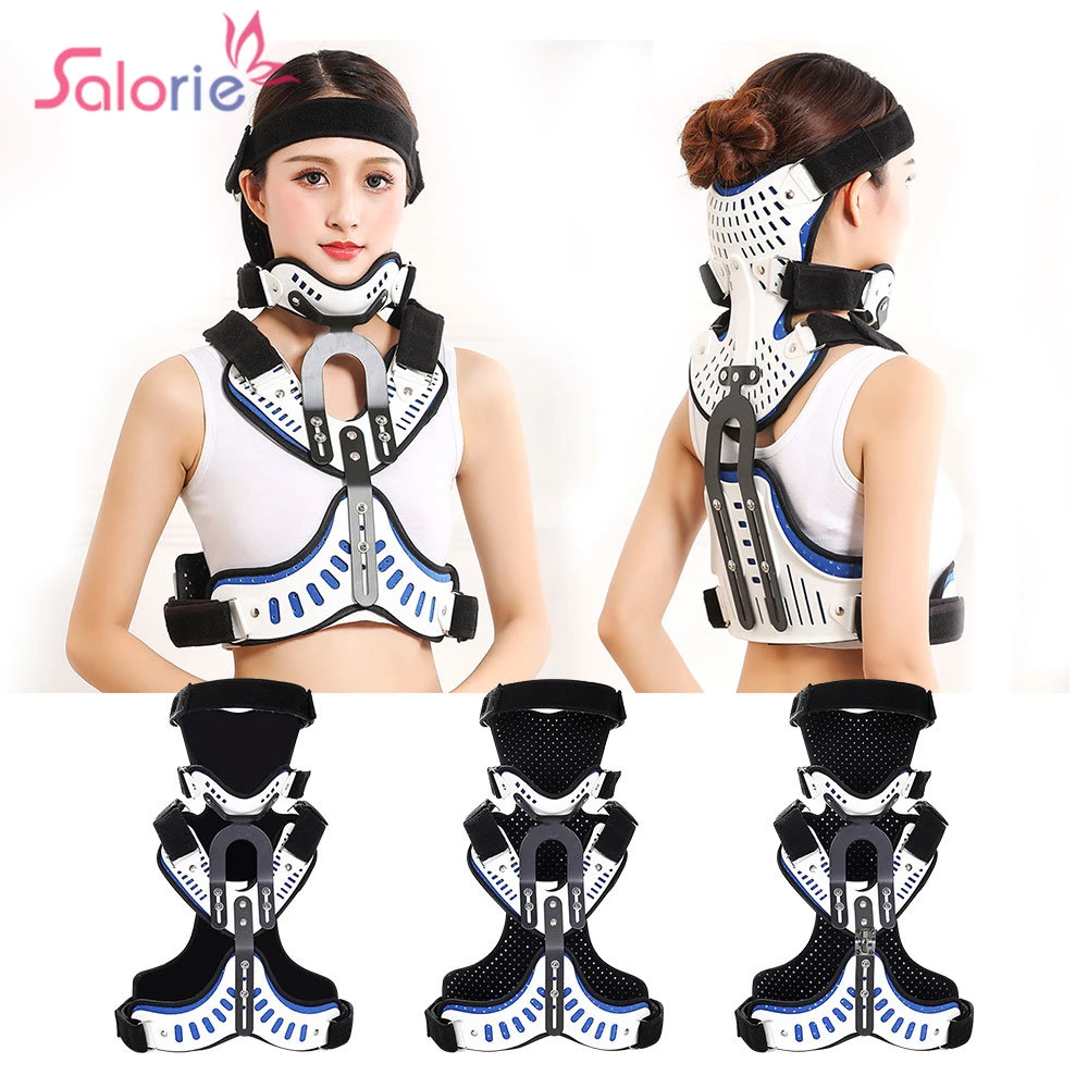 Adjuatable Medical Cervical Thoracic Orthosis Head Neck Chest Fixed