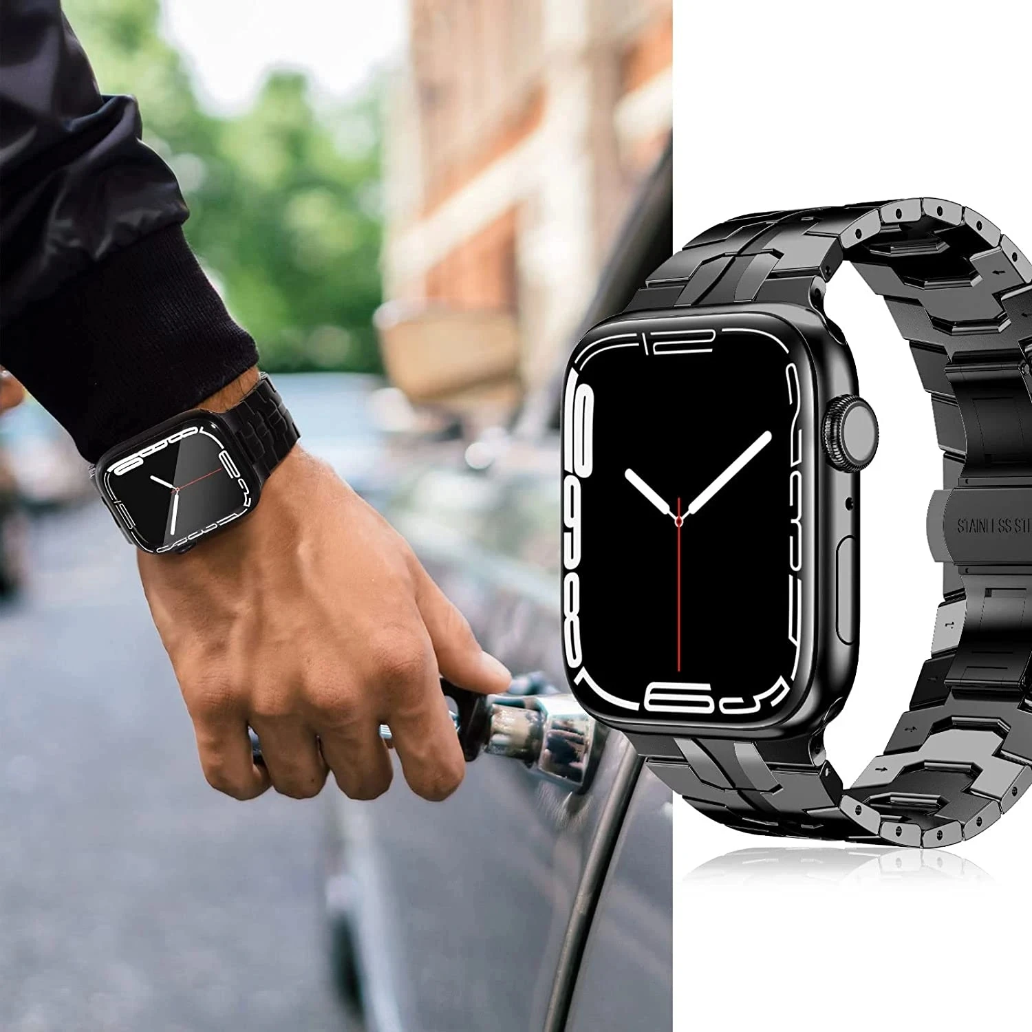 ġ θ ƿ Ʈ  PC  ̽, Ʈ 49mm ݼ ո  Ŀ, ̿ġ ø 7, 8, 45mm, 41mm  